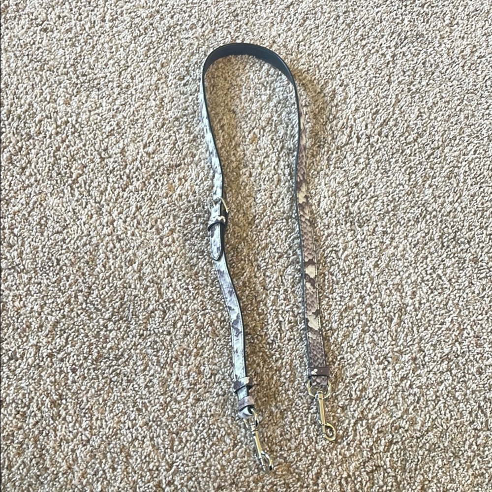 Coach black Snake Print replacement crossbody purse Strap